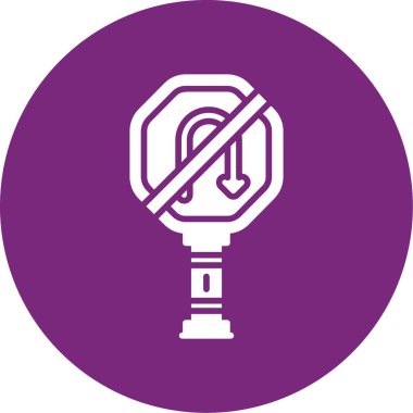 Dumanlı ikon vektör illüstrasyonu yok