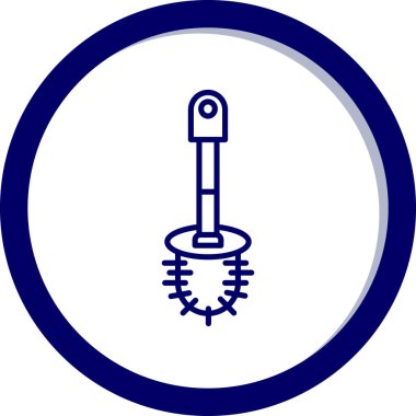 Modern oto tamir simgesinin vektör illüstrasyonu