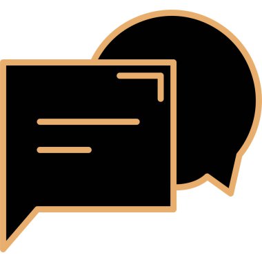 konuşma balonu simgesi, vektör illüstrasyonu