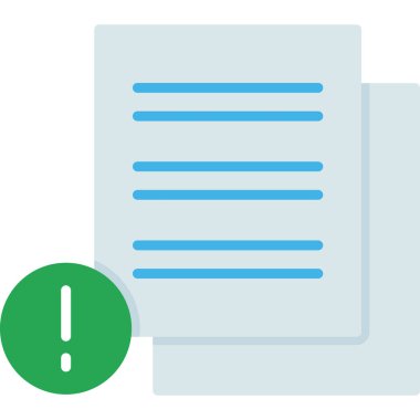 belge dosya simgesi düz biçimli