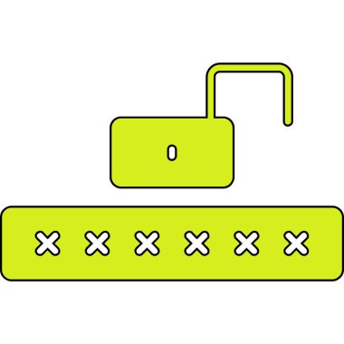 kilit simgesi, vektör illüstrasyonu