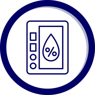 Su damlası. Web simgesi basit illüstrasyon