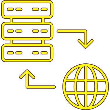 Genel sunucu vektör simgesi