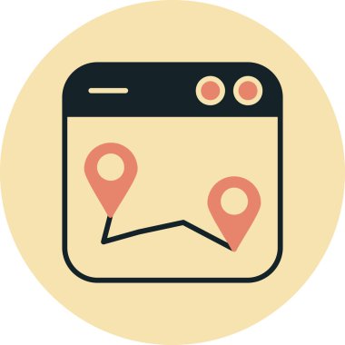 GPS konumu. Basit resimleme