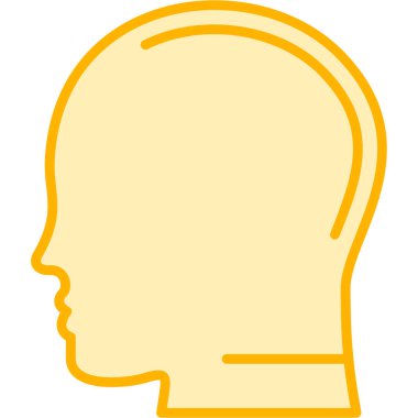 baş insan profil simgesi - özet biçimi