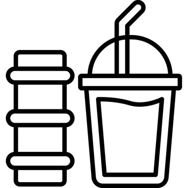 ana hatlarıyla dondurma ikonu iç