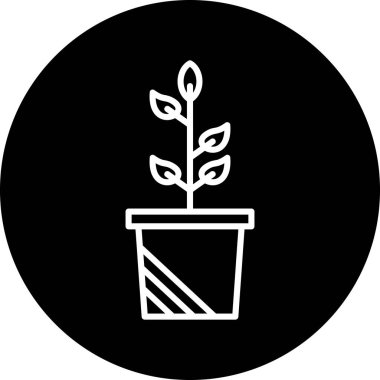 bitki simgesi soyut bir grupta izole edildi