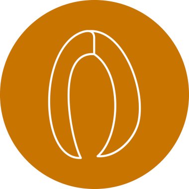 Tek bir izole simgenin vektör illüstrasyonu