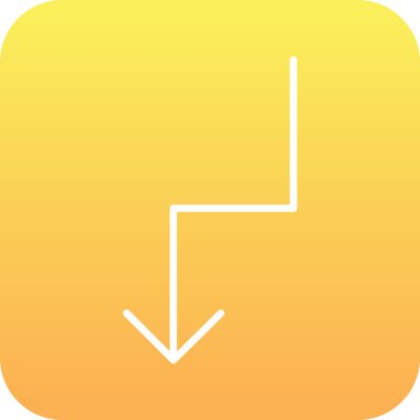 Basit biçimdeki ok düğmesi simgesi izole edilmiş arkaplan