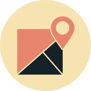 Konum pin vektör simgesi