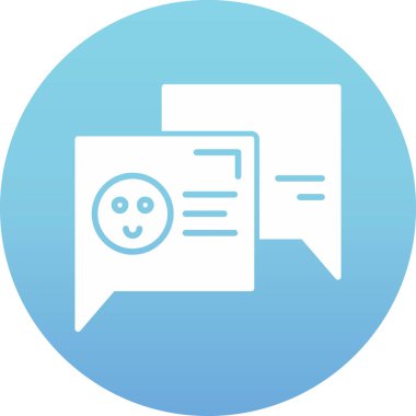 Mesaj var. Web simgesi basit illüstrasyon