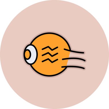 balığı web simge vektör çizim