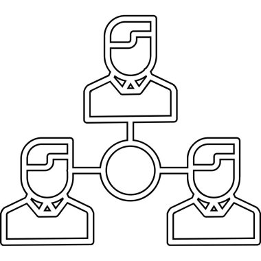 ağ paylaşım simgesi çizimi