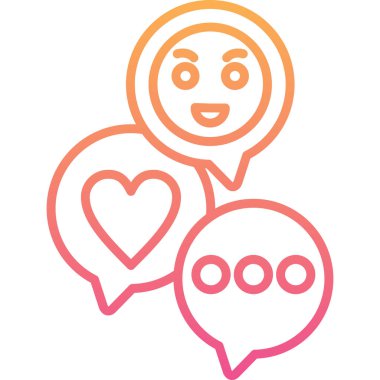 emoji modern simgesinin vektör illüstrasyonu