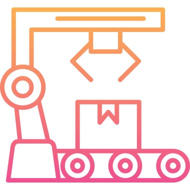 Vinç simgesinin vektör illüstrasyonu