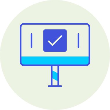 Kontrol listesi. Web simgesi basit tasarım