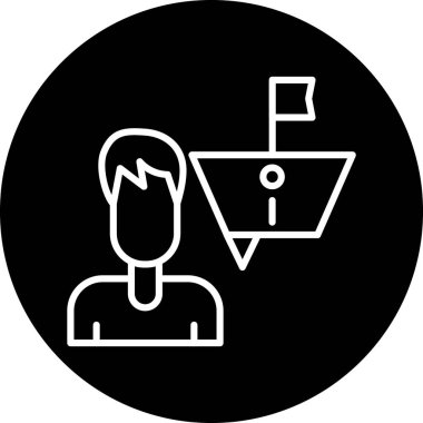 İnsan simgesinin vektör illüstrasyonu