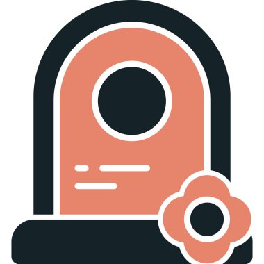 Güvenlik. Web simgesi basit illüstrasyon