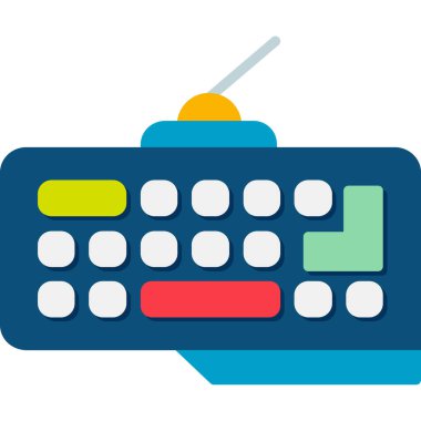 hesap makinesi düz vektör simgesi