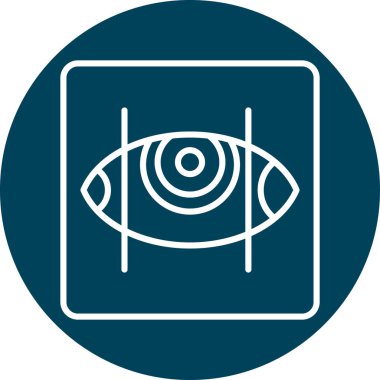 Kişisel ve ticari kullanım için göz vektörü simgesi simgesi vektör çizimi..