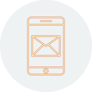 cep telefonu vektör simgesi modern illüstrasyon