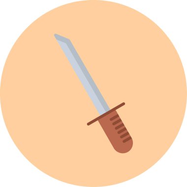 Bıçak. Web simgesi basit illüstrasyon