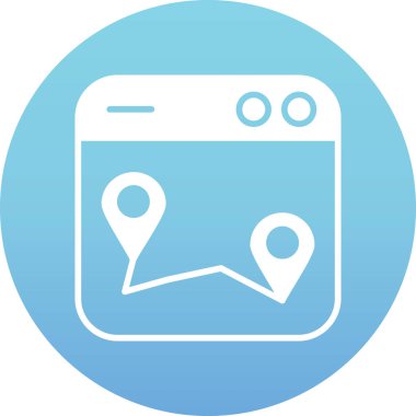 Moda düz biçimli harita işaretleyici konumu simgesi