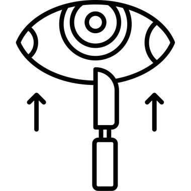 Göz. Web simgesi basit illüstrasyon