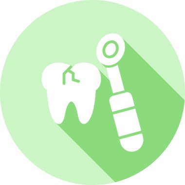 Diş vektörü simgesi modern illüstrasyon