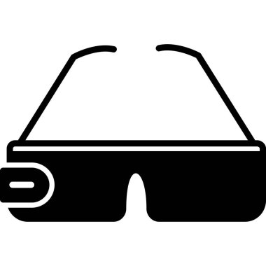 Güneş gözlüklü. Web simgesi basit illüstrasyon