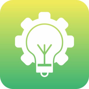 Soyut arkaplanda ampul simgesi izole edildi