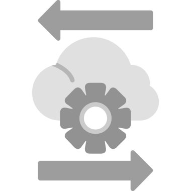 Bulut hesaplama konsepti simgesinin vektör illüstrasyonu