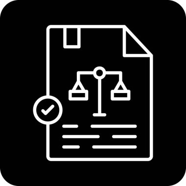 Belge. Web simgesi basit tasarım