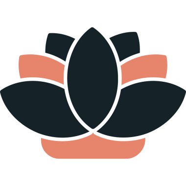 Çiçek vektörü düz simgesi