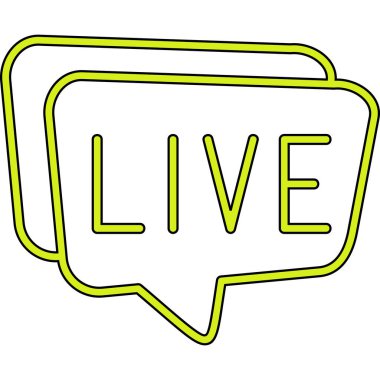 Canlı vektör simgesi