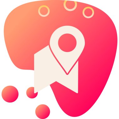 pin konumu konum simgesi düz biçimli