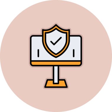 Rozet simge vektör çizim