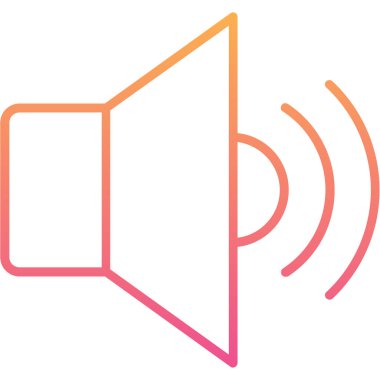 Ses sözcüsü. Basit illüstrasyon