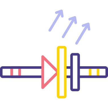 Şırınga web simgesi, vektör çizim