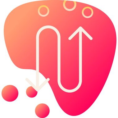 Bir mıknatısın basit vektör çizimi