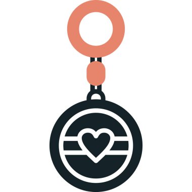 Kalp. Web simgesi basit illüstrasyon