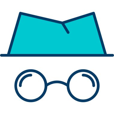 Gözlük. Web simgesi basit tasarım