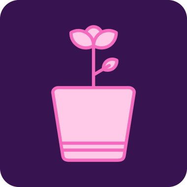 bitki simgesi vektör illüstrasyonu