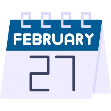 Takvim simgesi tasarımı, vektör illüstrasyonu