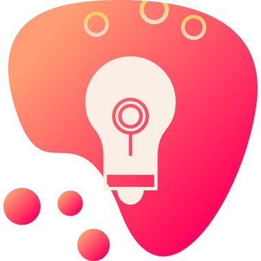 ampul simgesi, vektör illüstrasyonu