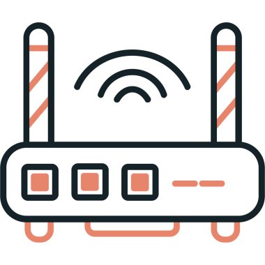 Wifi yönlendirici vektör simgesi