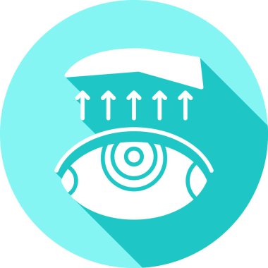 Vektör illüstrasyonu, göz simgesi arkaplanı