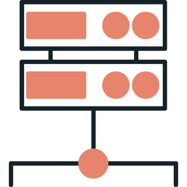 şebeke. Web simgesi basit illüstrasyon