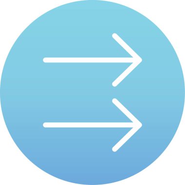 Eğilim biçimi izole edilmiş arkaplanda ok simgesi