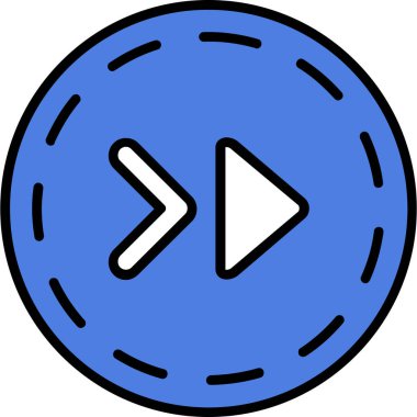 Oynayın. Web simgesi basit illüstrasyon